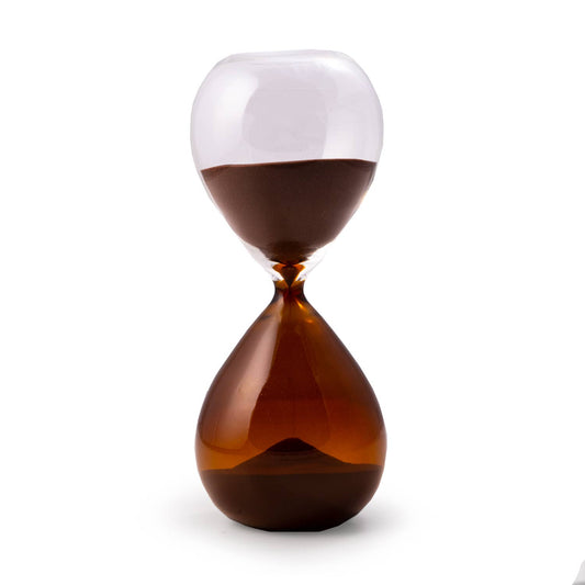60 Minute Amber Color Block Sand Timer with Amber Sand