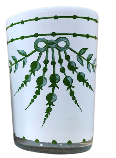 STUNNING NEW LILY OF THE VALLEY GLASSES/VASE: WHITE