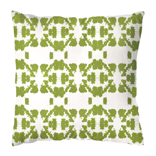 Mosaic Green 22x22 Outdoor Pillow: 22" x 22" Throw Pillow