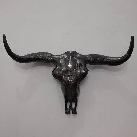 Black Bull Skull Head