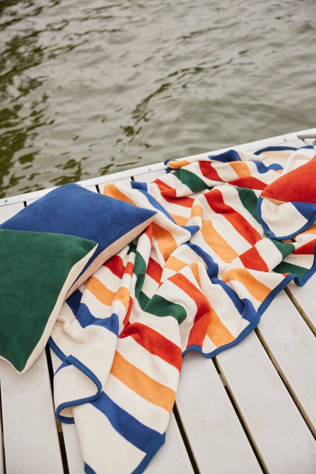 Vintage Casco Bay Stripe Blanket: Original