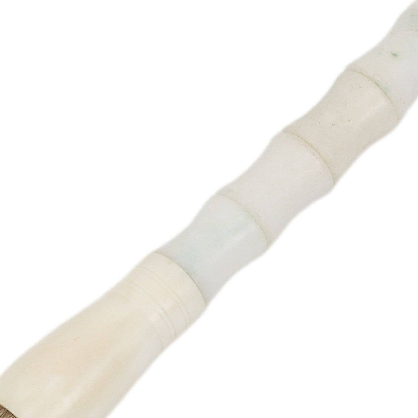 White Jade Faux Bamboo Calligraphy Brush