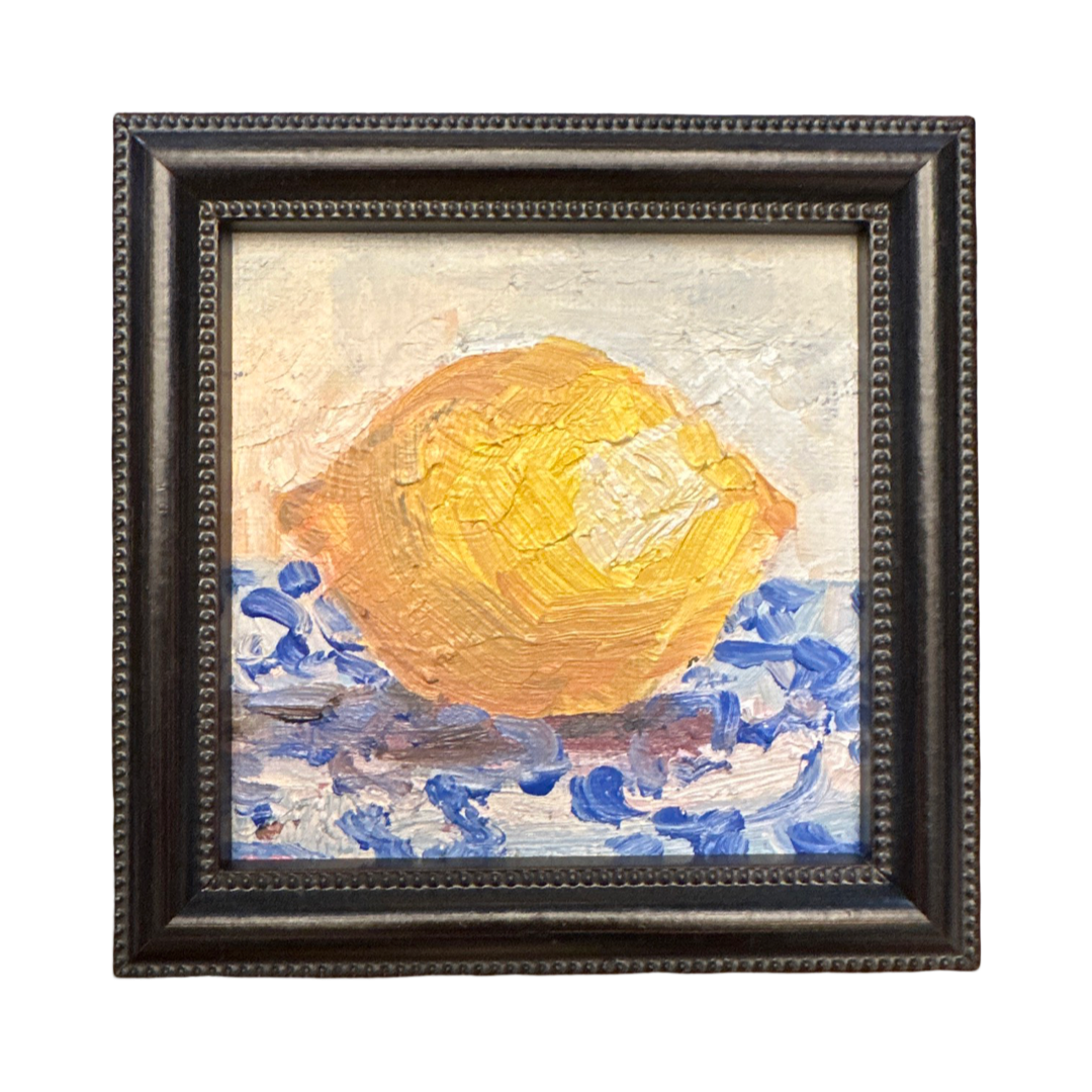 Mini Oil Painting -Lemon by Bley Hack