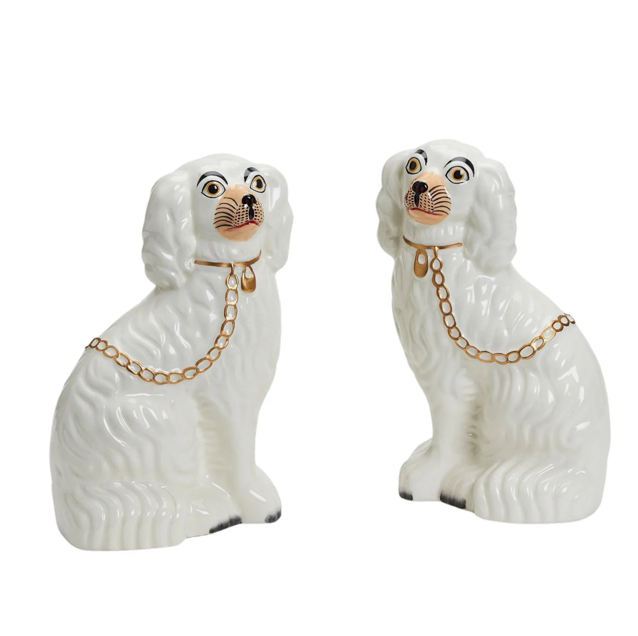 Ceramic Staffordshire Dog Set