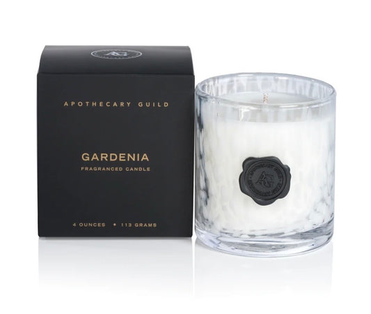 Apothecary Guild Opal Glass Mini Candle Jar in Gift Box - gardenia small
