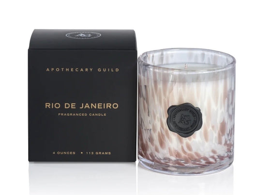 Apothecary Guild Opal Glass Mini Candle Jar in Gift Box - Rio sm