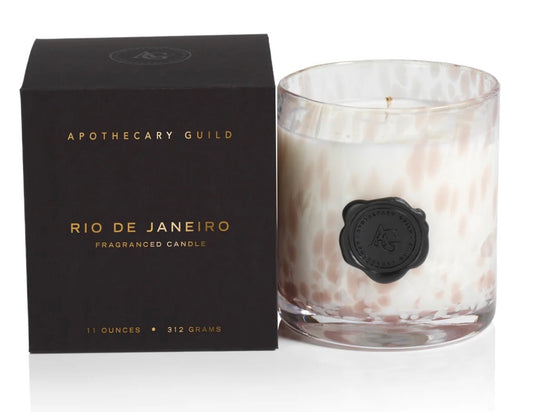 Apothecary Guild Opal Glass Candle Jar in Gift Box-Rio  Lg