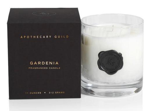 Apothecary Guild Opal Glass Candle Jar in Gift Box - Gardenia