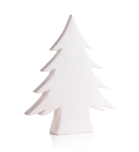 Ceramic Tree - White 10.75: