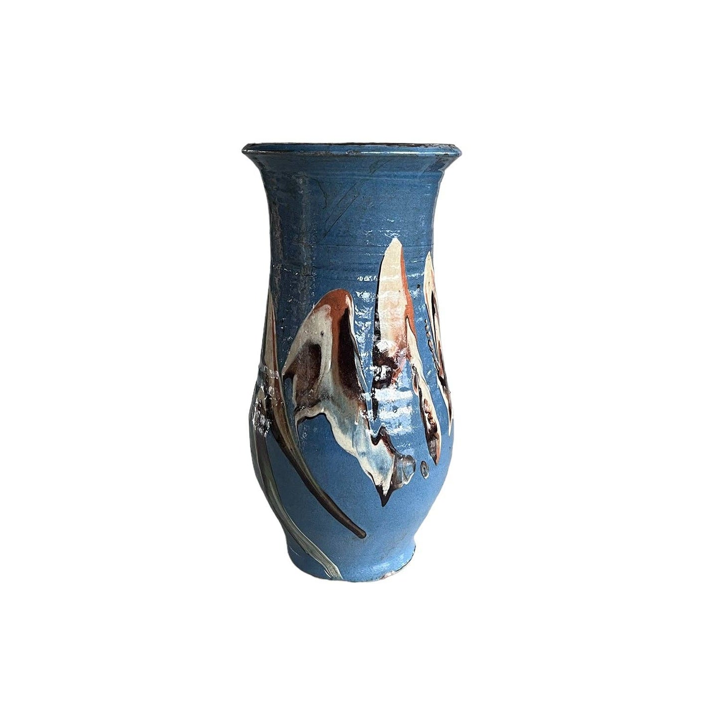 Cottage Crafted Vase: Marbleized Cream