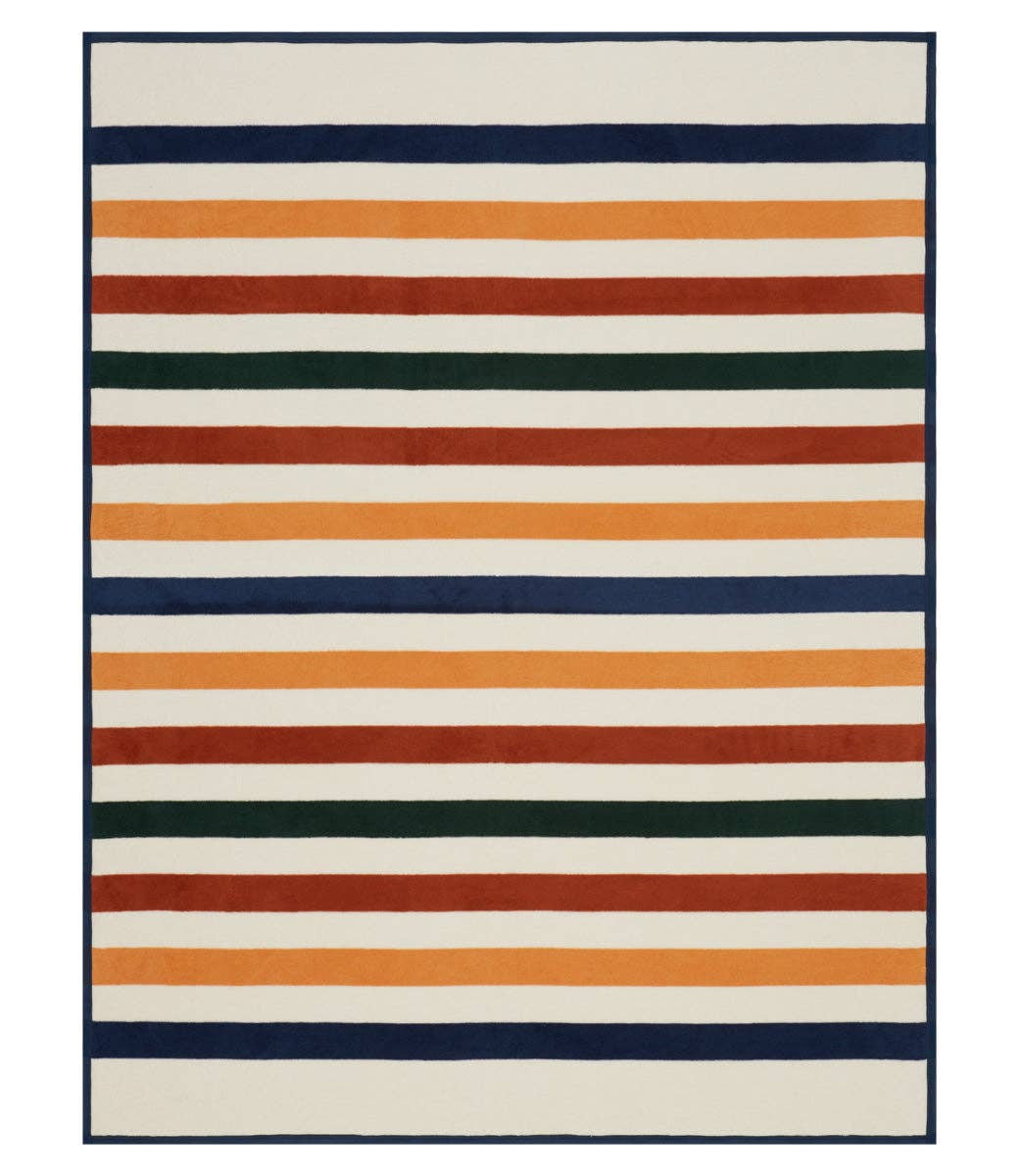 Vintage Casco Bay Stripe Blanket: Original