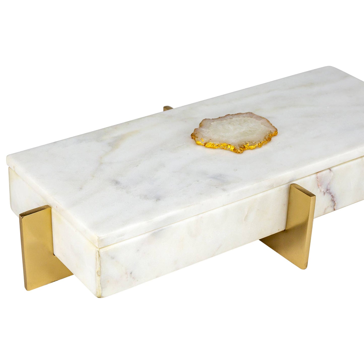 White Marble Box, 14 L"