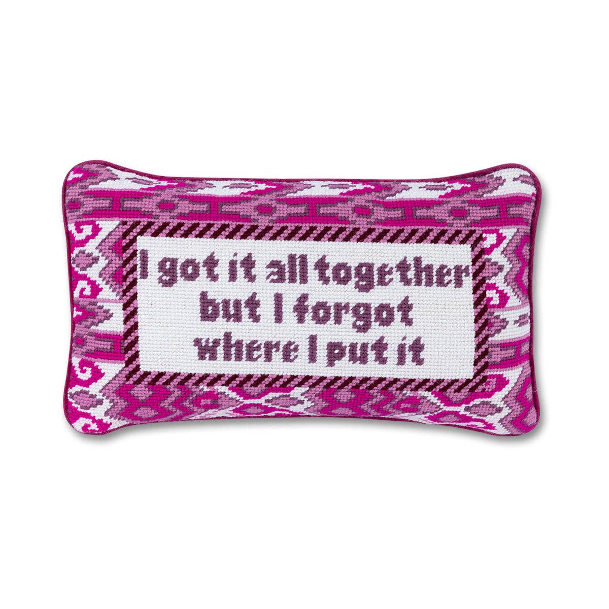 Got It All Together Needlepoint Pillow