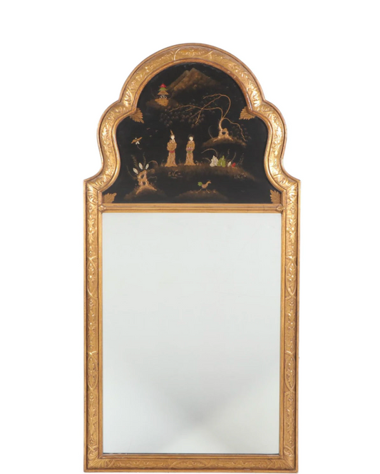 Chinoiserie and Giltwood Mirror